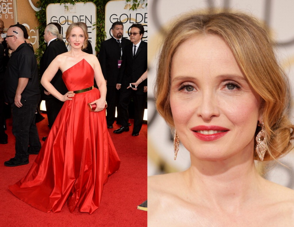 Julie-Delpy-in-Romona-Keveza-2014-Golden-Globe-Awards-red-dress