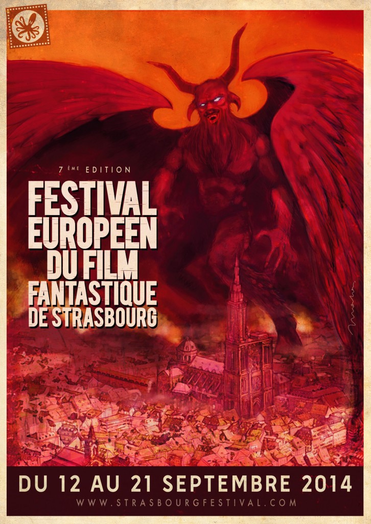 Affiche festival film fantastique Strasbourg