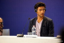 L'équipe du film Mektoub my love d'Abdellatif Kechiche à la Mostra de Venise 2017